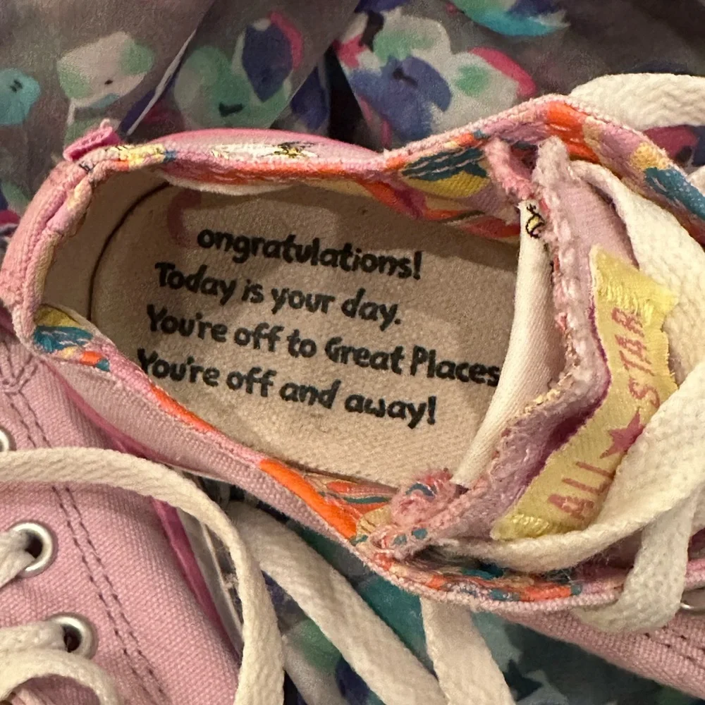 Converse Kids' Pink Dr. Seuss “Oh the Places You’ll Go” Shoes